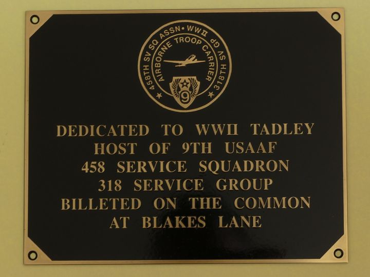 USAAF plaque